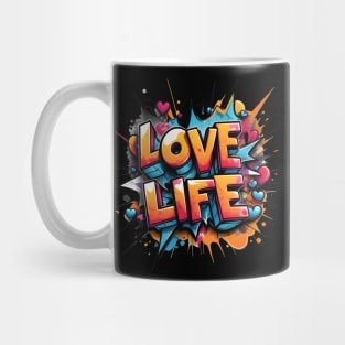 LOVE LIFE: Vibrant Urban Style Mug